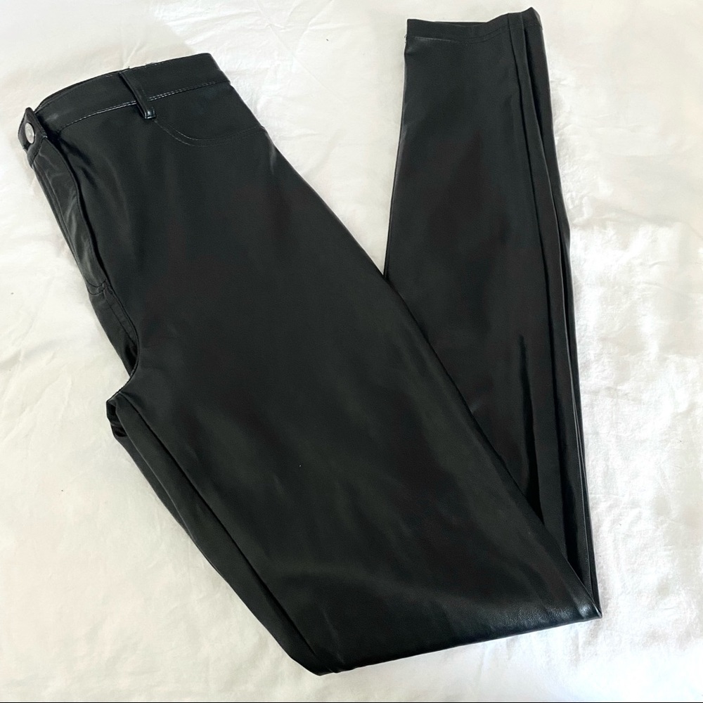Aritzia Wilfred Free Charm Pant High Waisted Faux Leather Pants